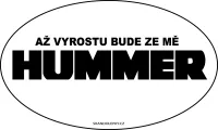 Samolepka Samolepka na auto Až vyrostu bude ze mě Hummer