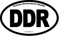 Samolepka na auto DDR