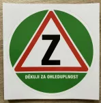 Samolepka na auto začátečník 6001