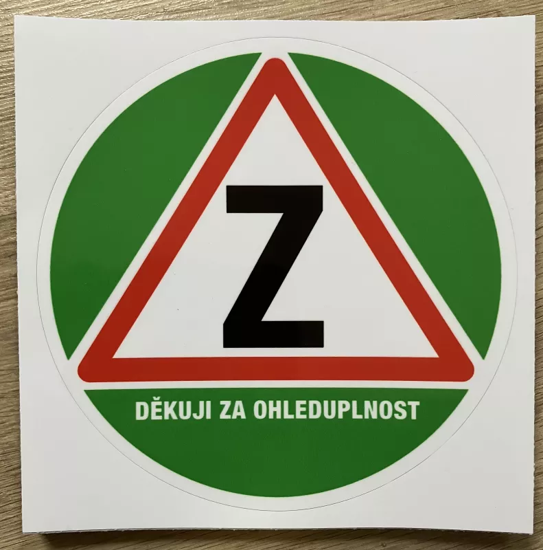 Samolepka na auto začátečník 6001