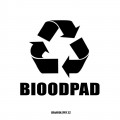 Bioodpad (kulatá průhledná samolepka, černý tisk)